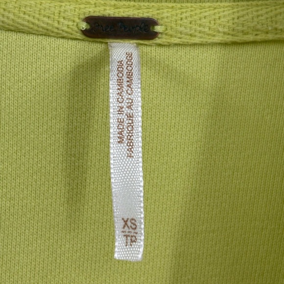 Free People revolve Ruby Shacket Luminary layering boho lime oversized size xs - Picture 3 of 16